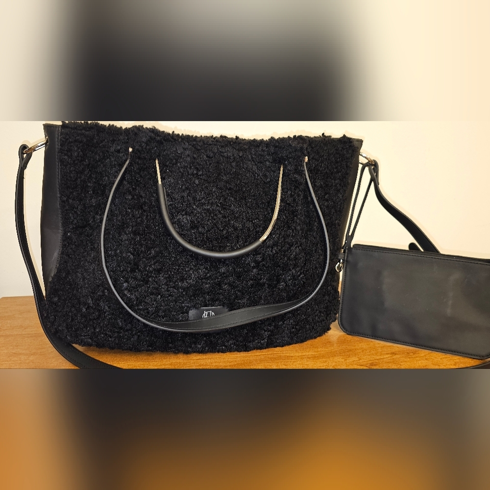 House of Harlow 1960 Sherpa Weekender Satchel Bag - Picture 3 of 16